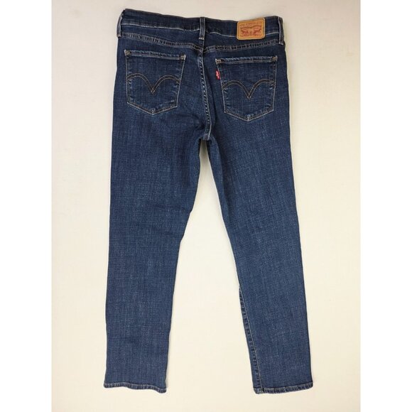 Levi's 28X30 Size 6M Womens Classic Straight Blue Denim 5 Pocket Logo Tag Jeans - Picture 1 of 14